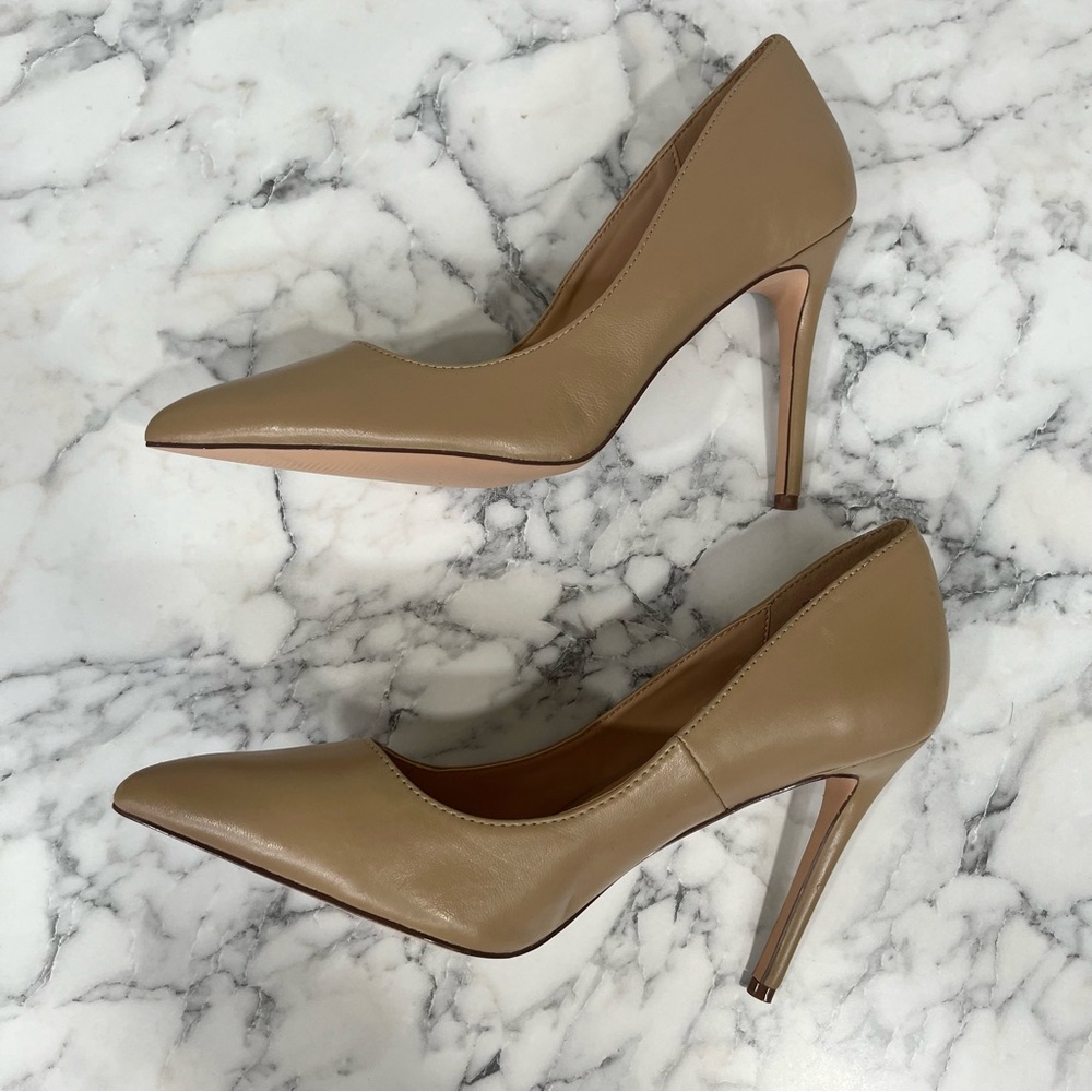 Steve Madden Taupe Pointed-Toe Stiletto Pumps